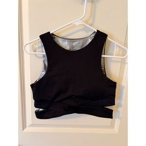 What Waist ThermaTech Sculpt Sports Bra Black Back Slimming Sweat Inducing XL